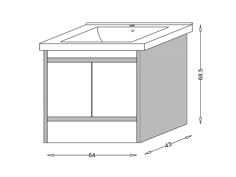Ormaric 65 ATHENA LINNI sonoma