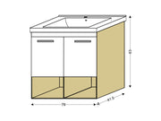 Ormaric 80 PARIS LINNI natural oak