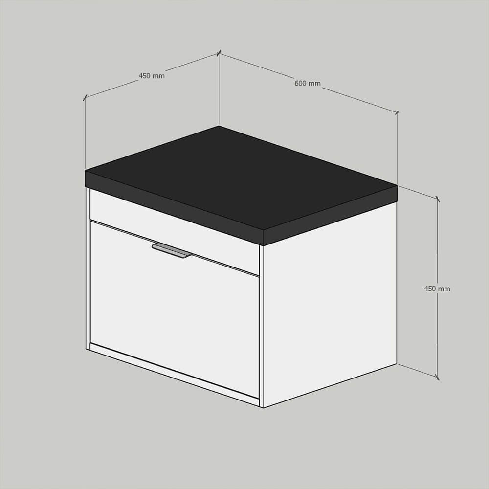 Ormaric 60 NICA F white-mat black LINNI