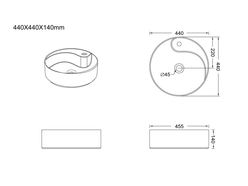 Lavabo S/MOB/C 01 LINNI