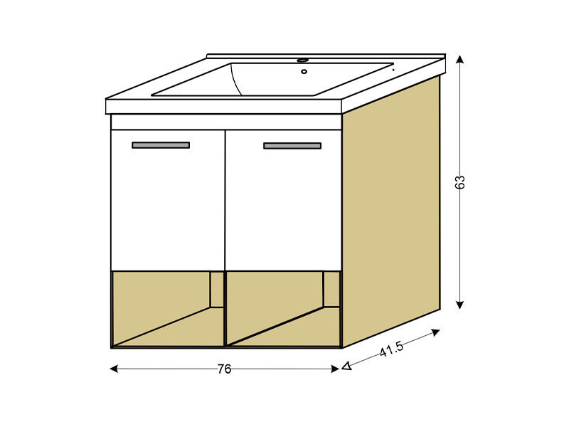 Ormaric 80 PARIS LINNI natural oak